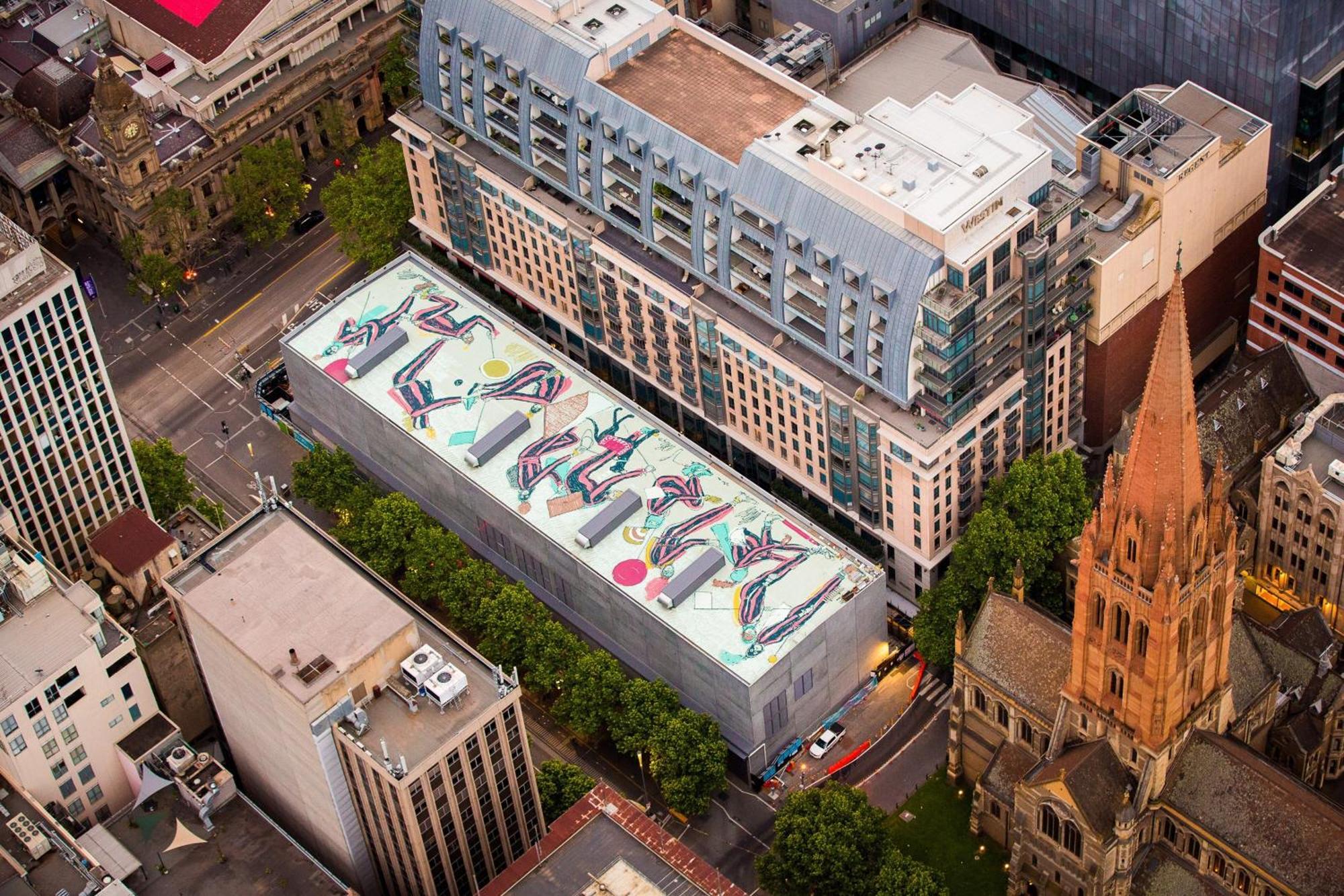 Hotel The Westin Melbourne Exteriér fotografie The rooftop of the Melbourne Museum